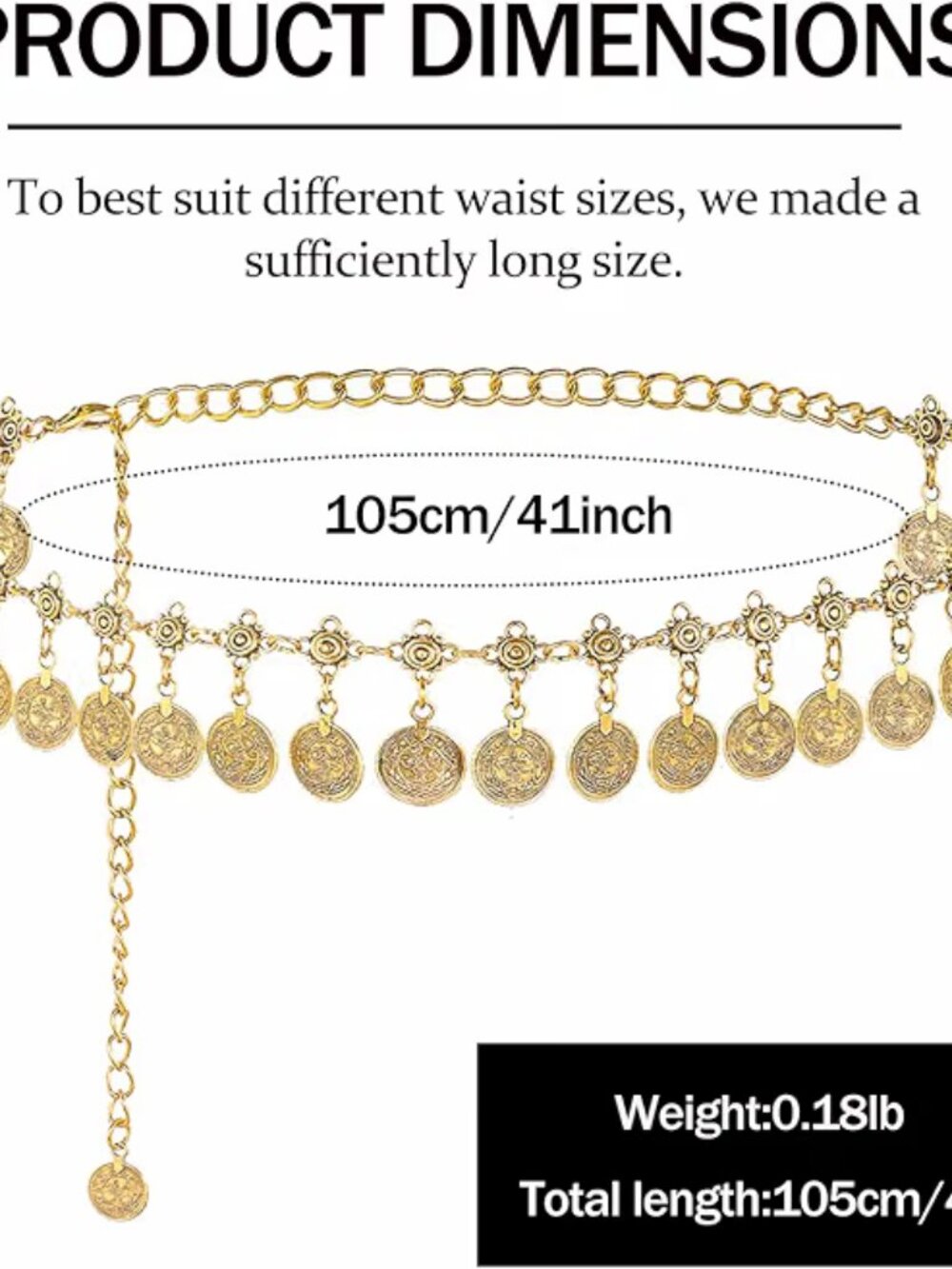 🔥𝗦𝗔𝗟𝗘 - 𝗟𝗜𝗠𝗜𝗧𝗘𝗗 𝗧𝗜𝗠𝗘 | Western Metal Waist Chain Women Cowgirl B